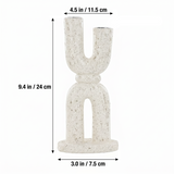 U Shape Candle Holder With Arch Base Size