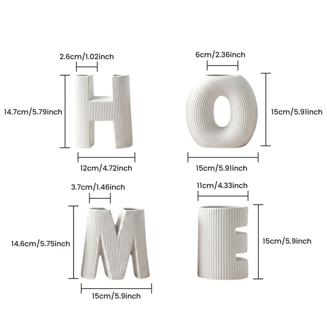  Vase Size Guide Illustration Diagram