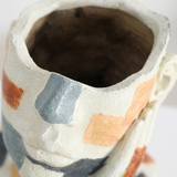 Abstract Face Vase – Resin Human Bust Sculpture & Flower Vase, Boho Home Décor for Shelf, Mantle & Dining Table | Unique Art Lover Gift, 10.4" Tall