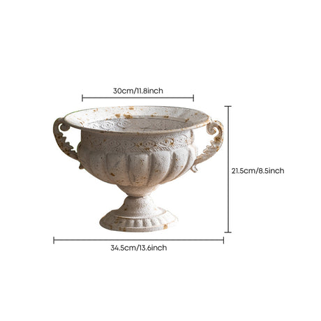 Vase with dimension scale
