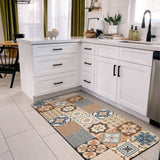 Vintage Colorful Diatom Mud Area Rug on the floor