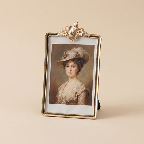 Vintage gold ornate tabletop photo frame