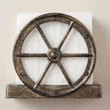 Wagon Wheel Spoke Detail Close Up