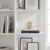 Wavy Apple Sculpture On Bookshelf