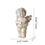 White Angel Statue Tabletop Ornaments Set sizechart