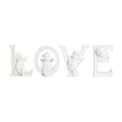 White Cherub LOVE Letter Resin Set