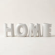 White HOME Shaped Vase Decor
