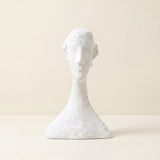 Abstract Resin Head Bust Sculpture — Modern Art Figurine for Mantel, Shelf & Home Décor