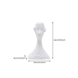 Abstract Resin Head Bust Sculpture — Modern Art Figurine for Mantel, Shelf & Home Décor