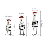 Wooden Chicken Set With Size Markings
