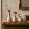 Wooden Vase Set With Rustic Decor
