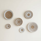 Woven plate wall decor set
