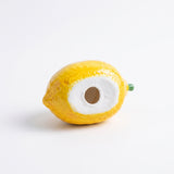 Yellow Ceramic Lemon Candle Holder Bottom