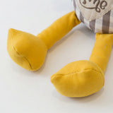 Yellow Corduroy Rooster Feet Detail