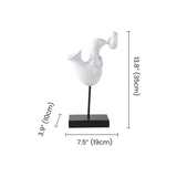 abstract saxophone sculpture dimensions size chart