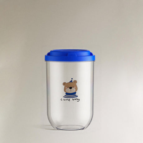 airtight stackable bear pattern storage jars large