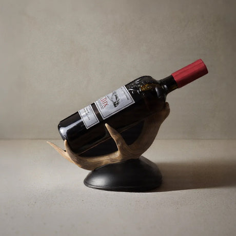 antler shaped resin decorative wine rack