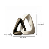 black white resin sculpture dimensions chart