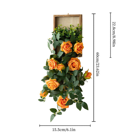 bohemian wood wall hanging plant shelf size chart 