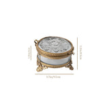 brass and glass carved decorative storage jar size chart