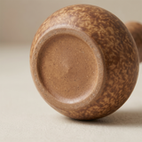 brown ceramic vase bottom base detail