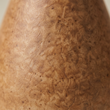 brown ceramic vase rough surface detail