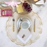 Cactus dinner napkin on table