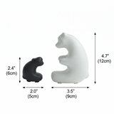 ceramic bear figurines dimensions size chart