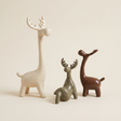 ceramic deer figurines group photo