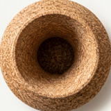 ceramic vase top opening interior view