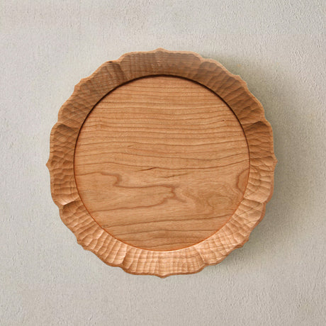 cherry wood serving plate
