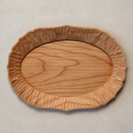 cherry wood serving plate