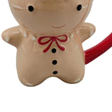 christmas 3d sculpted ceramic gingerbread man mug details