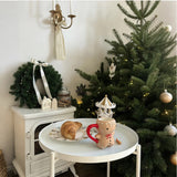 christmas 3d sculpted ceramic gingerbread man mug with bread