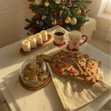 christmas 3d sculpted ceramic gingerbread man mug with food
