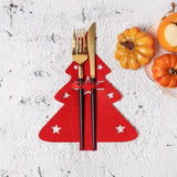 christmas tree fork & knife holder