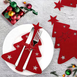 christmas tree fork & knife holder details
