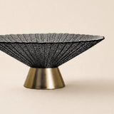 close up of black bowl
