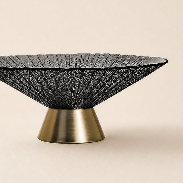 close up of black bowl