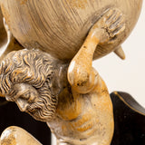 close up of gold angel head