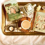 coconut fiber bristle coir heat-resistant placemat on tray