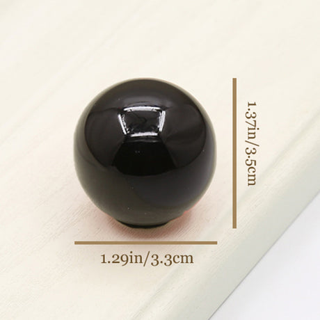 colorful ceramic handles black