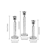 crystal candle holders dimensions size chart