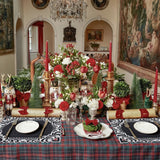 dark grey polyester placemats as decor