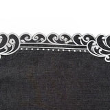 dark grey polyester placemats details