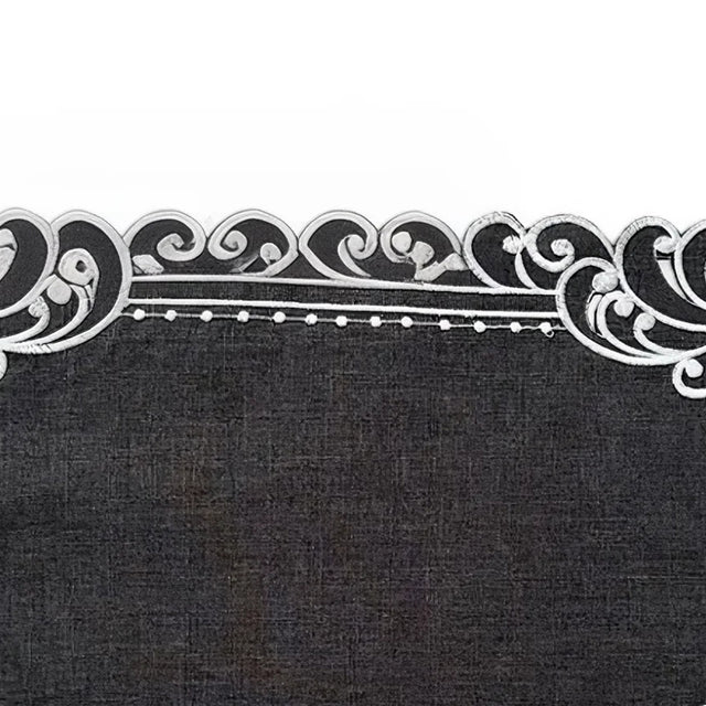 dark grey polyester placemats details