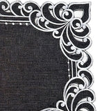 dark grey polyester placemats details