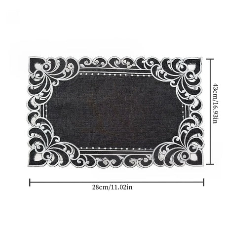 dark grey polyester placemats size chart