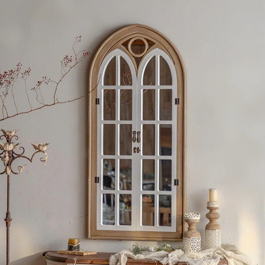 decorative mirror on the wall