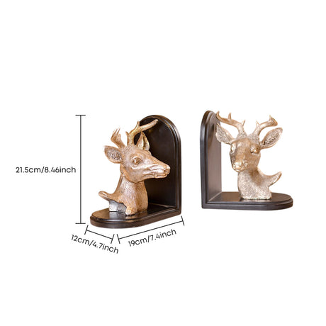 deer bookends dimensions size chart